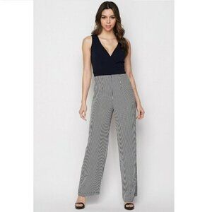 Teeze Me Size 5/6 Navy Blue & White Sleeveless Jumper, Excellent Condition